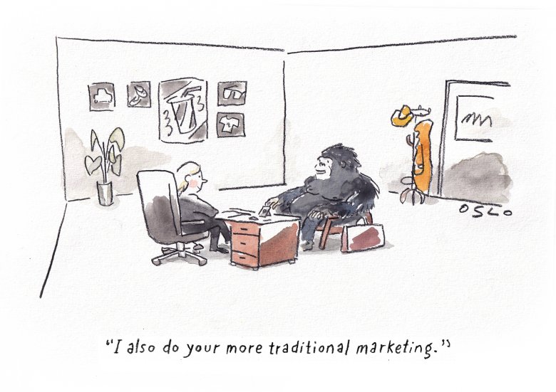 Cartoon image, links to full cartoon page