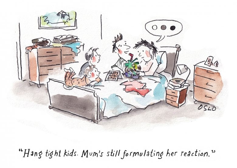 Cartoon image, links to full cartoon page