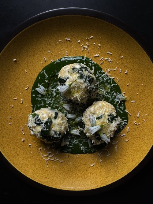 Image for article: Stinging nettle gnudi