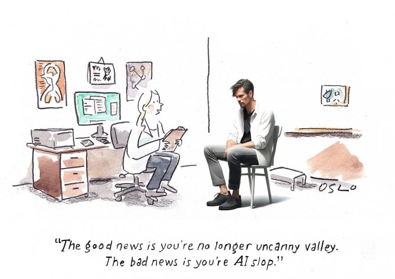 Cartoon image, links to full cartoon page