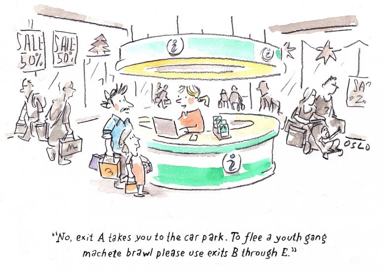 Cartoon image, links to full cartoon page