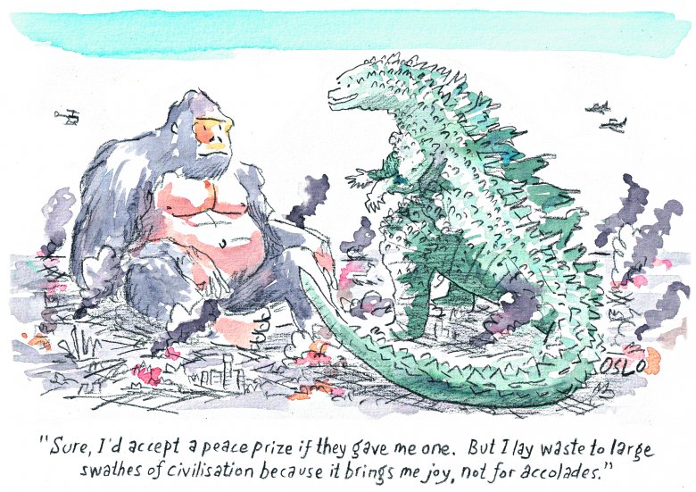 Cartoon image, links to full cartoon page