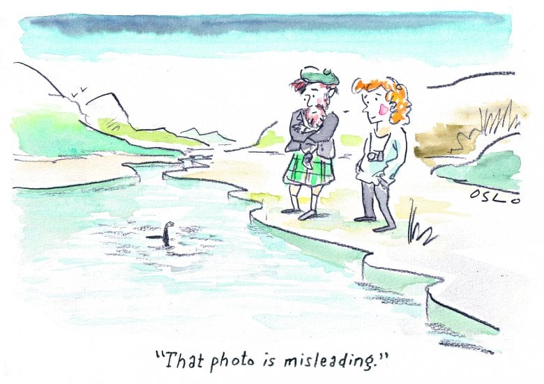 Cartoon image, links to full cartoon page