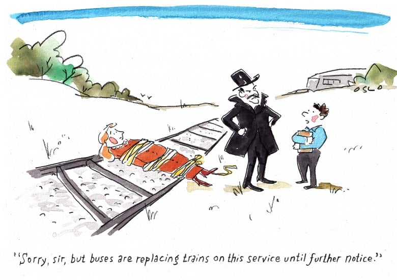 Cartoon image, links to full cartoon page