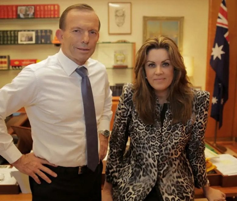 Tony Abbott with Peta Credlin during his time as prime minister.