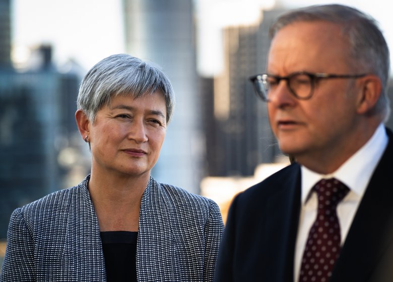 Foreign Affairs Minister Penny Wong and Prime Minister Anthony Albanese.