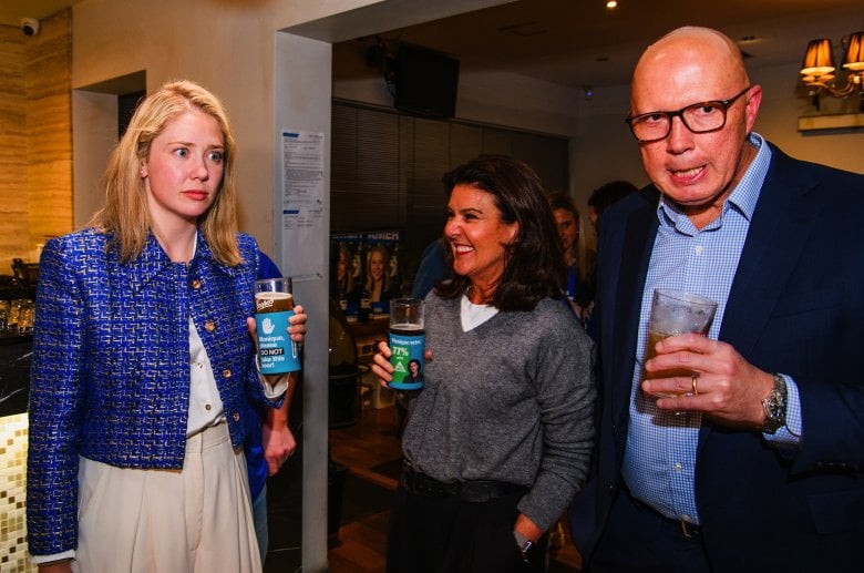 Peter Dutton, Amelia Hamer and Jane Hume.