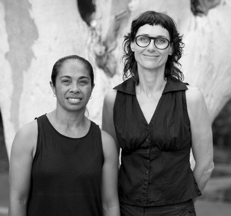  Marrugeku artistic directors Dalisa Pigram (left) and Rachael Swain.