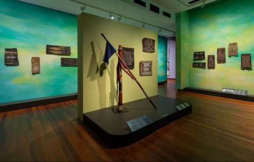 Installations from 65,000 Years: A Short History of Australian Art at the Potter Museum of Art.