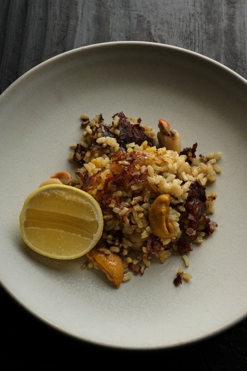 Image for article: Scallop paella with saffron