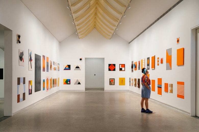 John Nixon’s Experimental Painting Workshop Colour Test Painting.