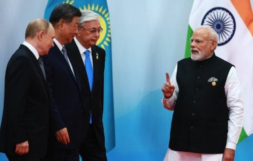 Image for article: Xi calls for new global order as ‘axis of upheaval’ gathers