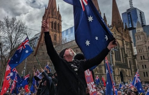 Image for article: In the March for Australia melee