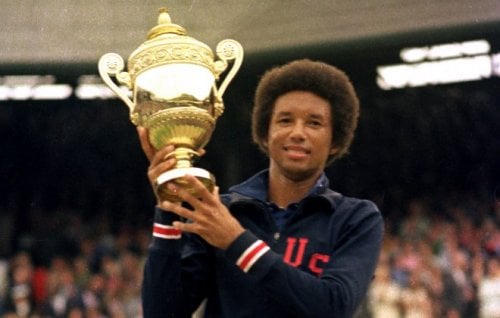 Arthur Ash at Wimbledon