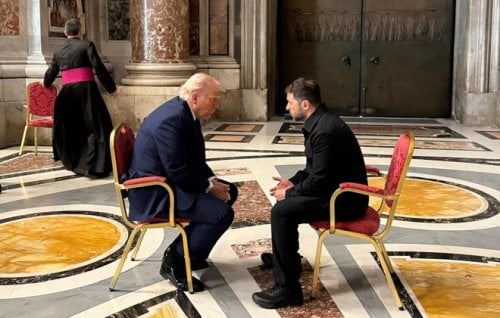 Trump and Zelenskyy.